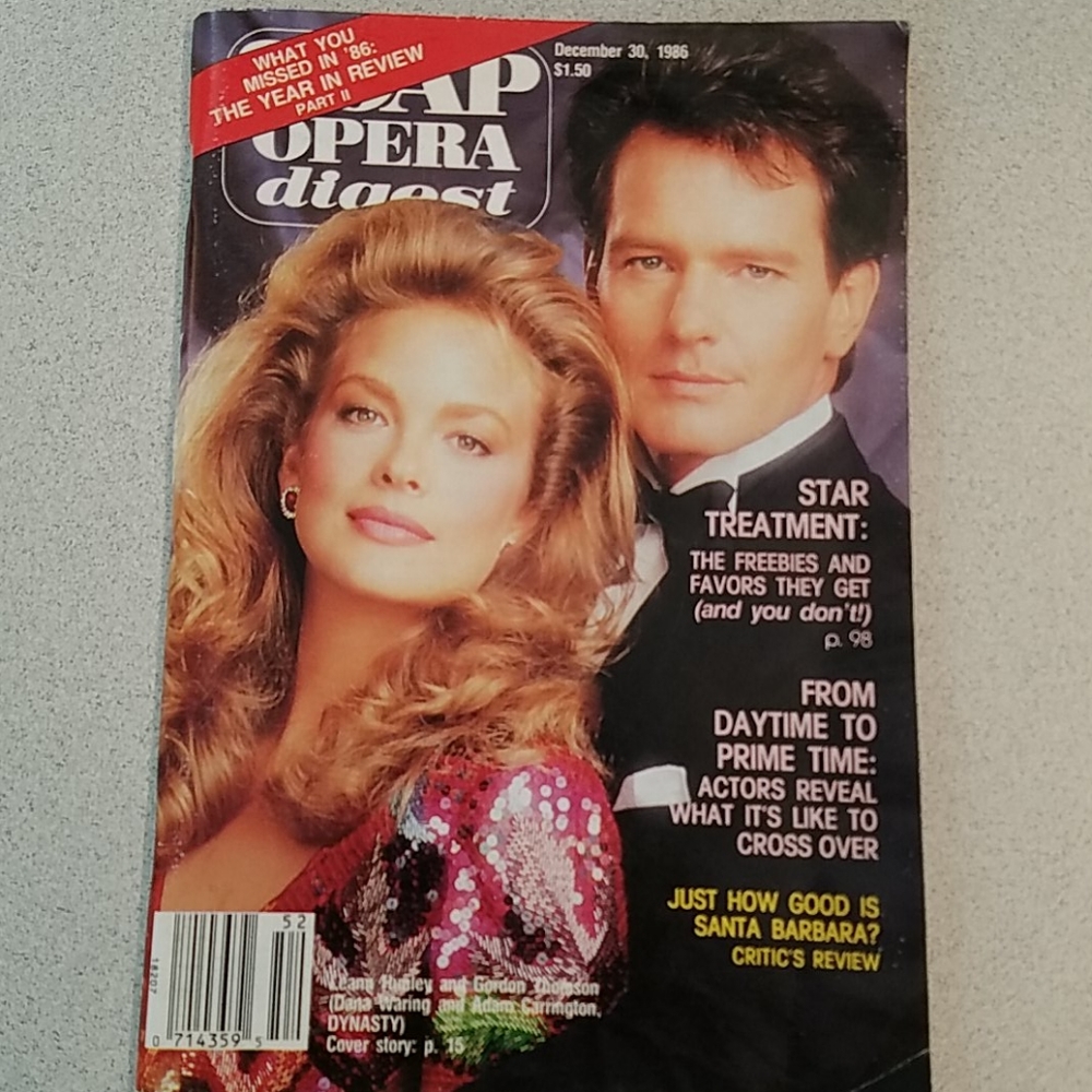 Vintage Soap Opera Digest December 30, 1986